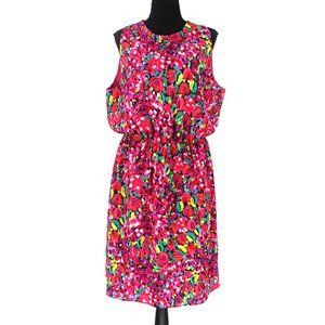 Lilly Pulitzer Harper Wild Confetti Sleeveless Ruffle Keyhole Nape Mini Dress XL